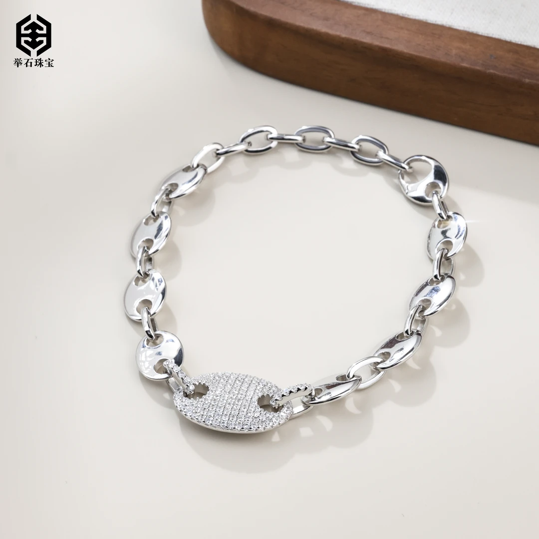 925银银制品 【举石珠宝】T0306-222-40个性手链（一件/长约18cm）I