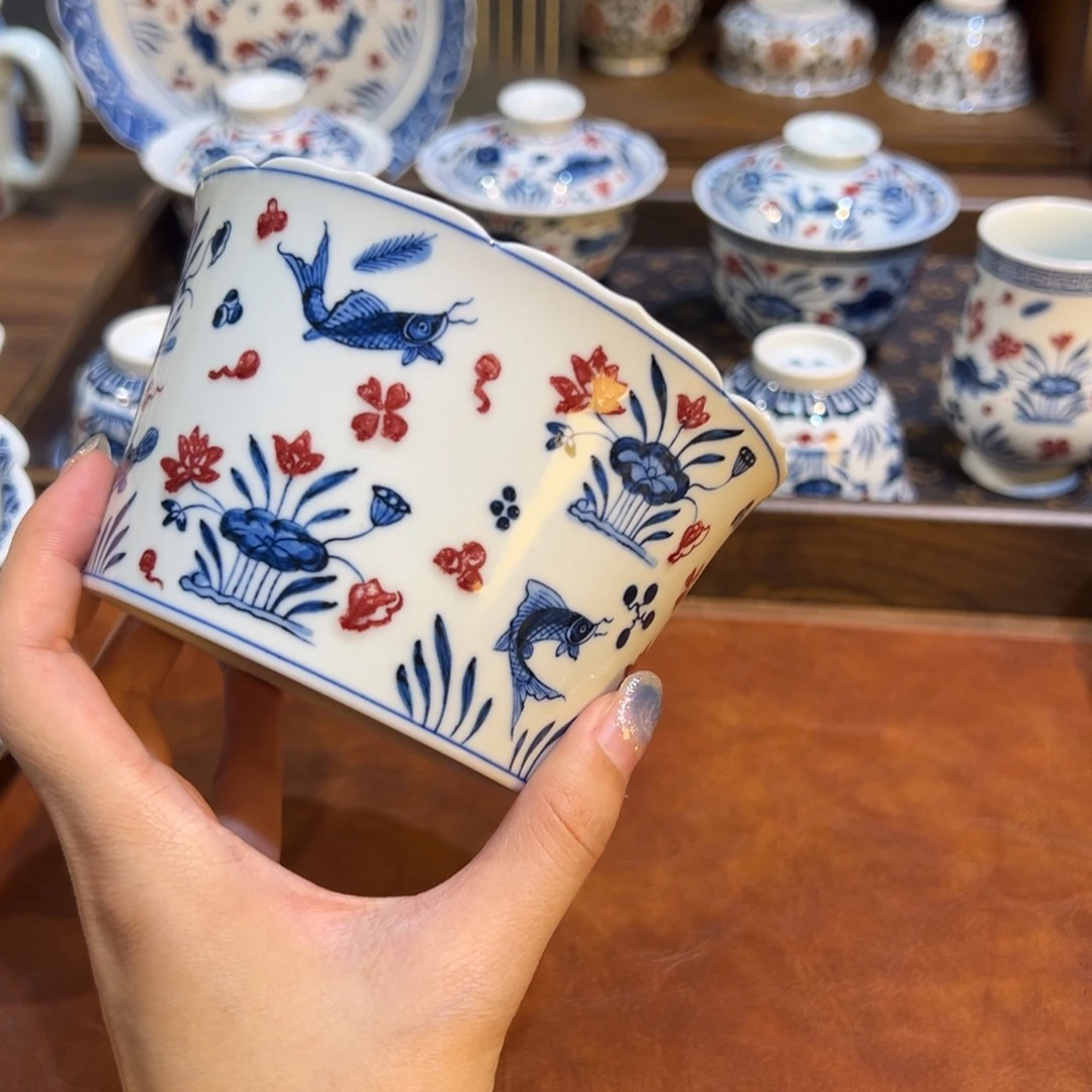 陶瓷摆件景德镇陶瓷茶器百宝箱