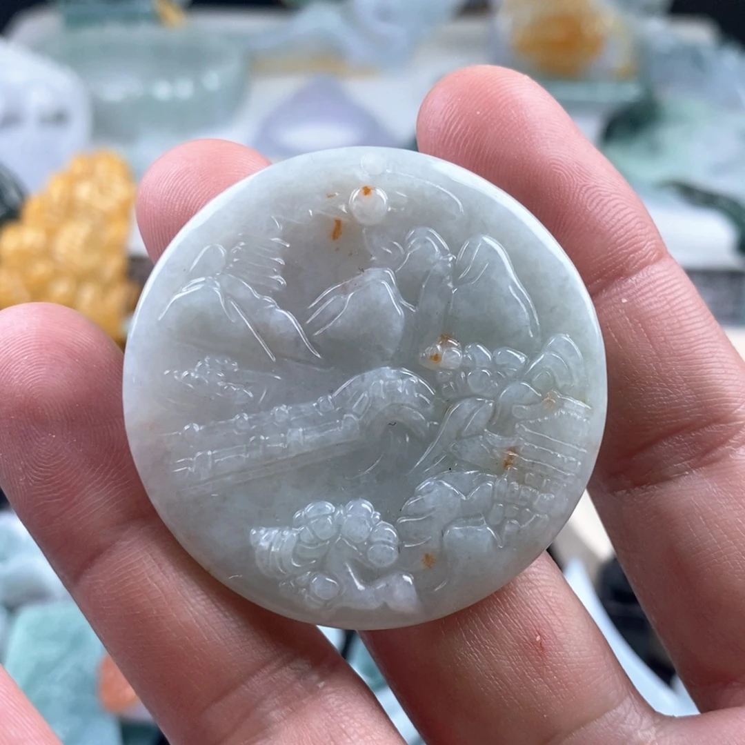 翡翠未镶嵌吊坠(不含链)