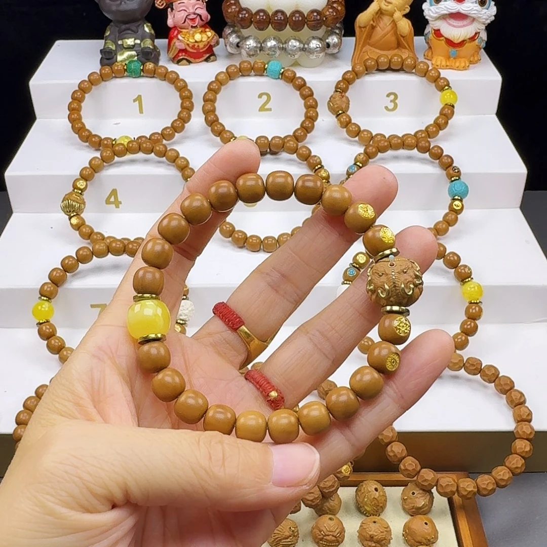 池***川猴头核桃吊坠猴头手串