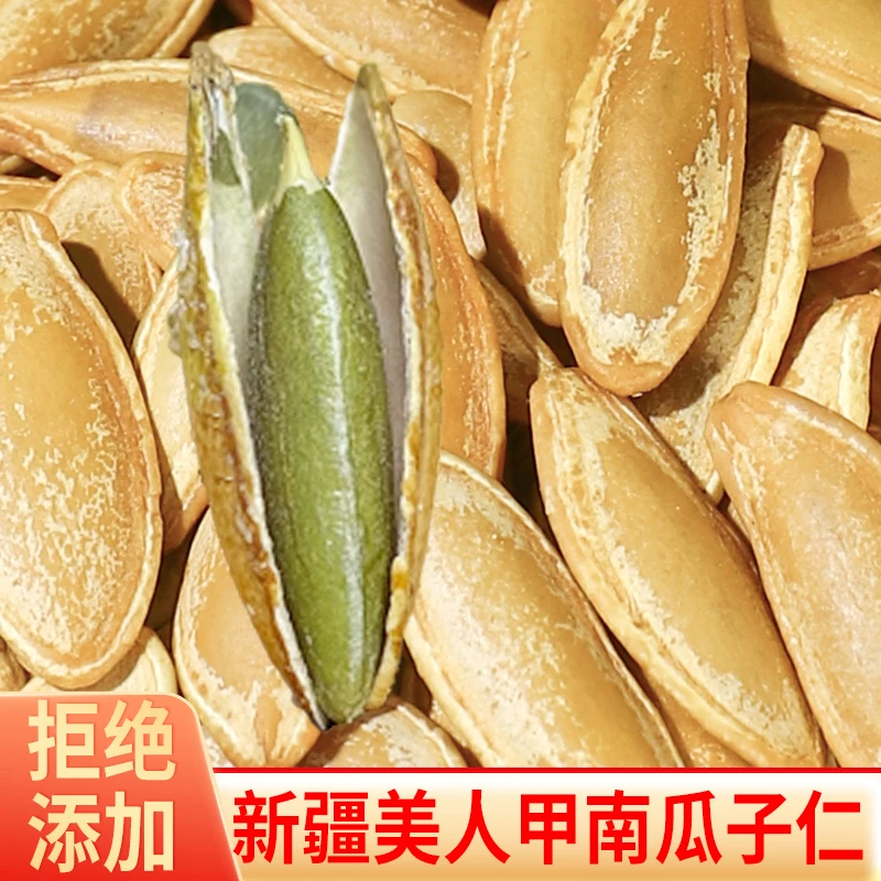 小马同学原味正宗美人甲南瓜子500g袋裝香脆新货炒货坚果休闲零食