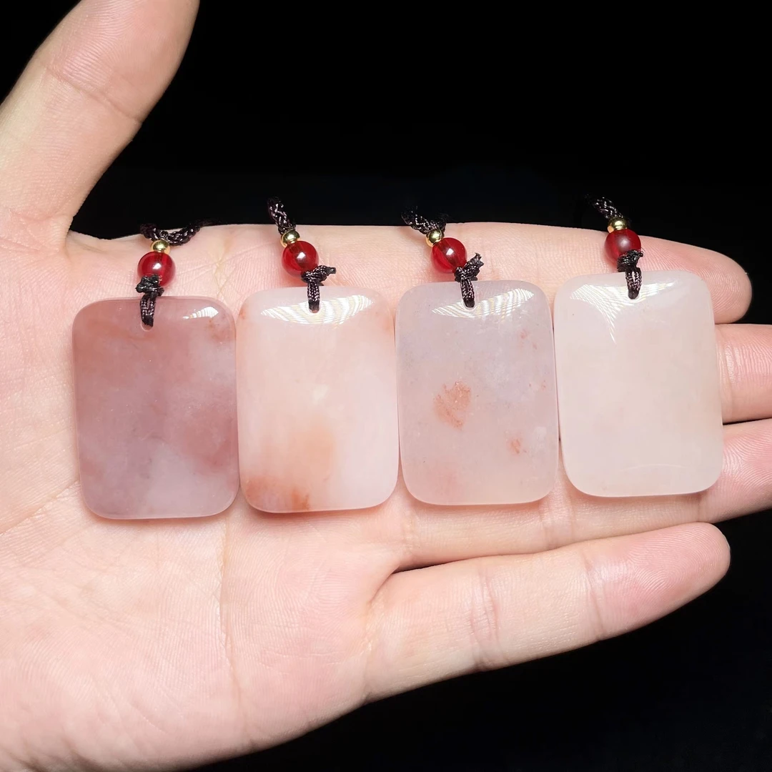 金丝玉吊坠-菲菲珠宝好*桃花酿无事牌约25*35mm*多样性发一