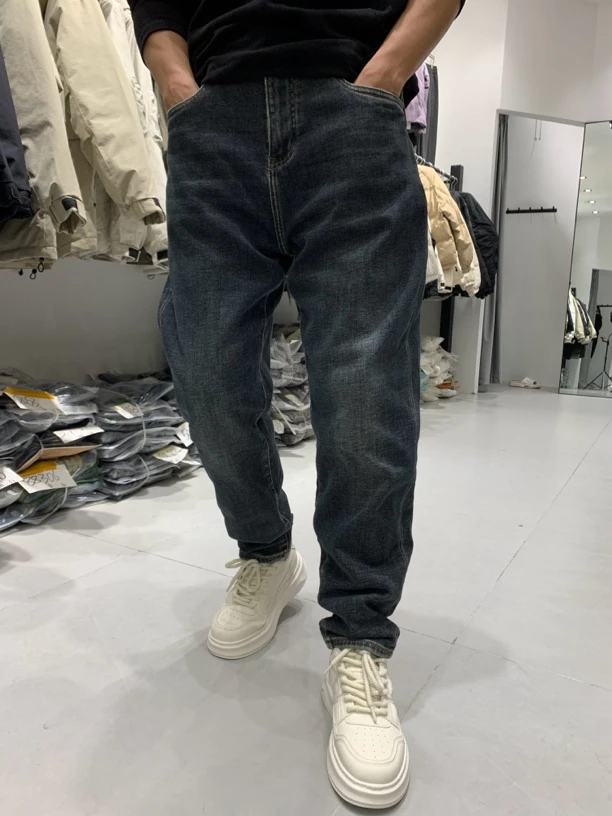男牛仔裤加绒2053