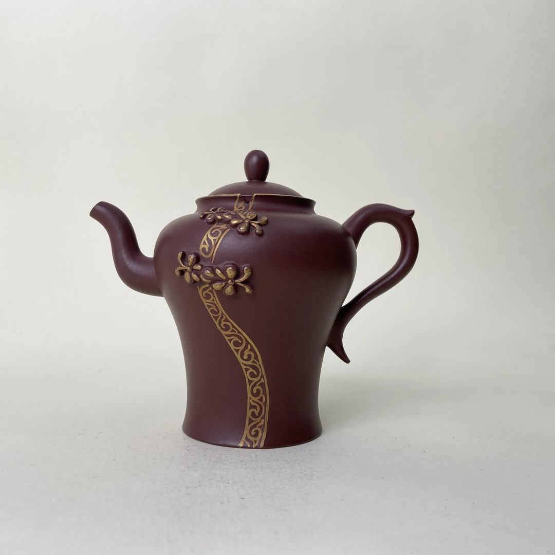 宜兴手工紫砂陶 陈学和茶壶GS3634-2