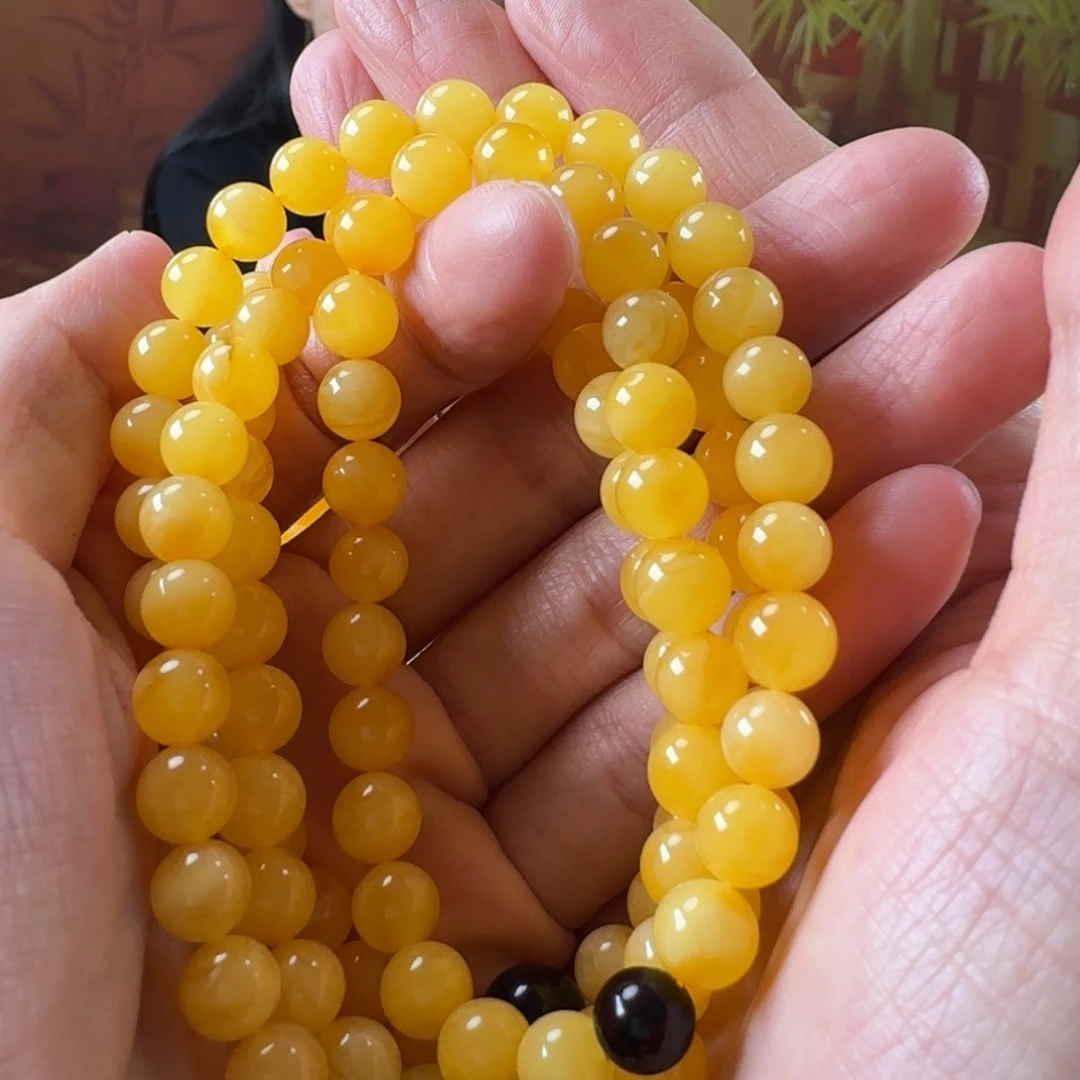 蜜蜡未镶嵌毛衣链