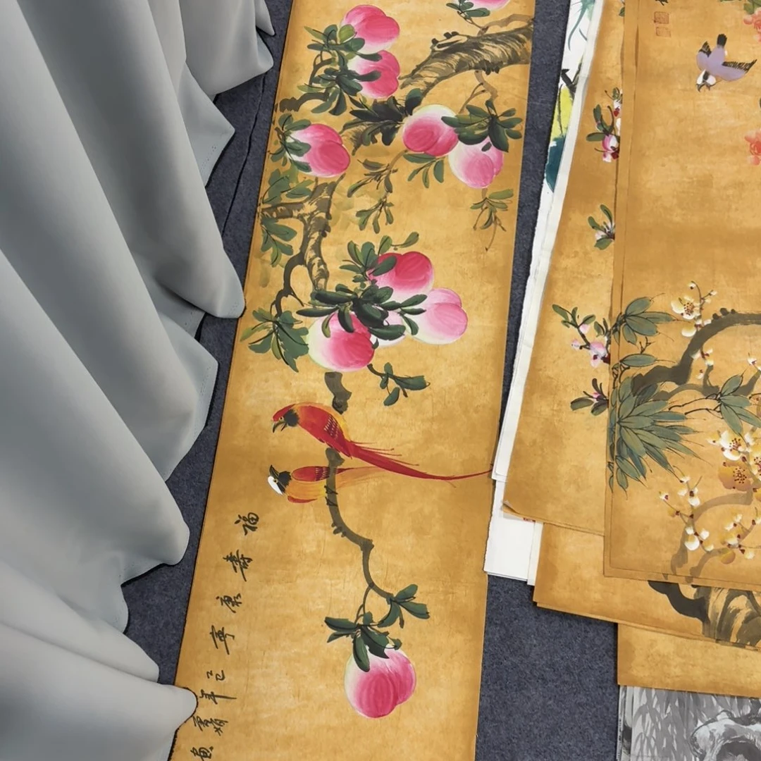 景***澄国画140×35画画画画