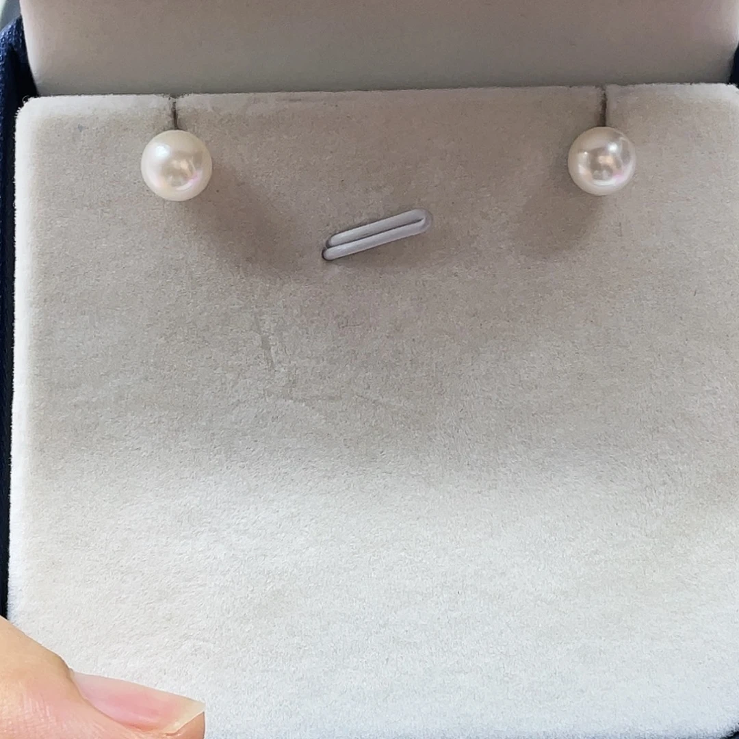 银S925镶嵌海水珍珠耳饰