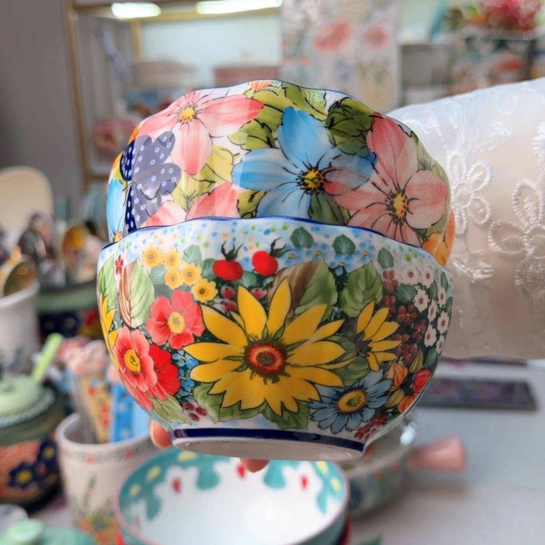 陶瓷5英寸米饭碗两只看图