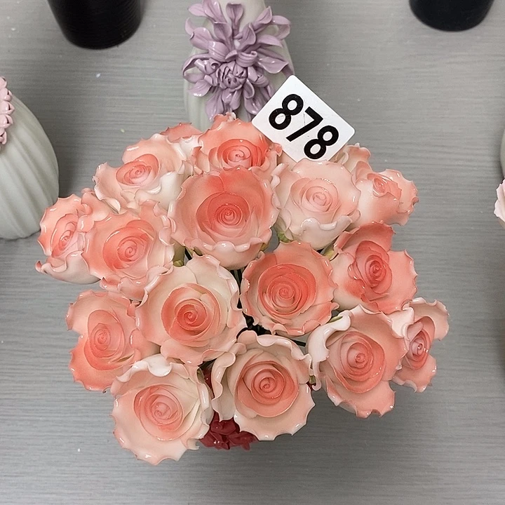 陶瓷陶瓷材料18朵