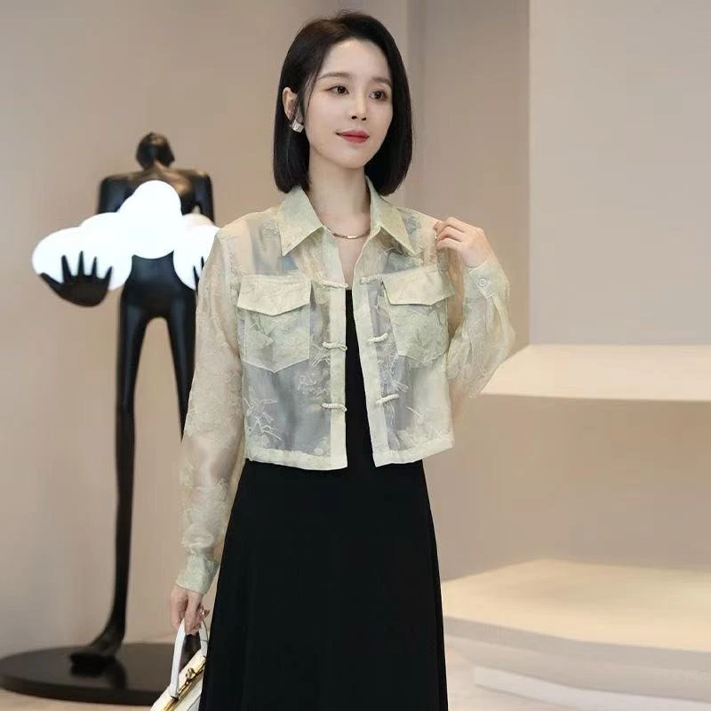 国风刺绣时尚显瘦气质提花工艺25年新款设计感夏季9902