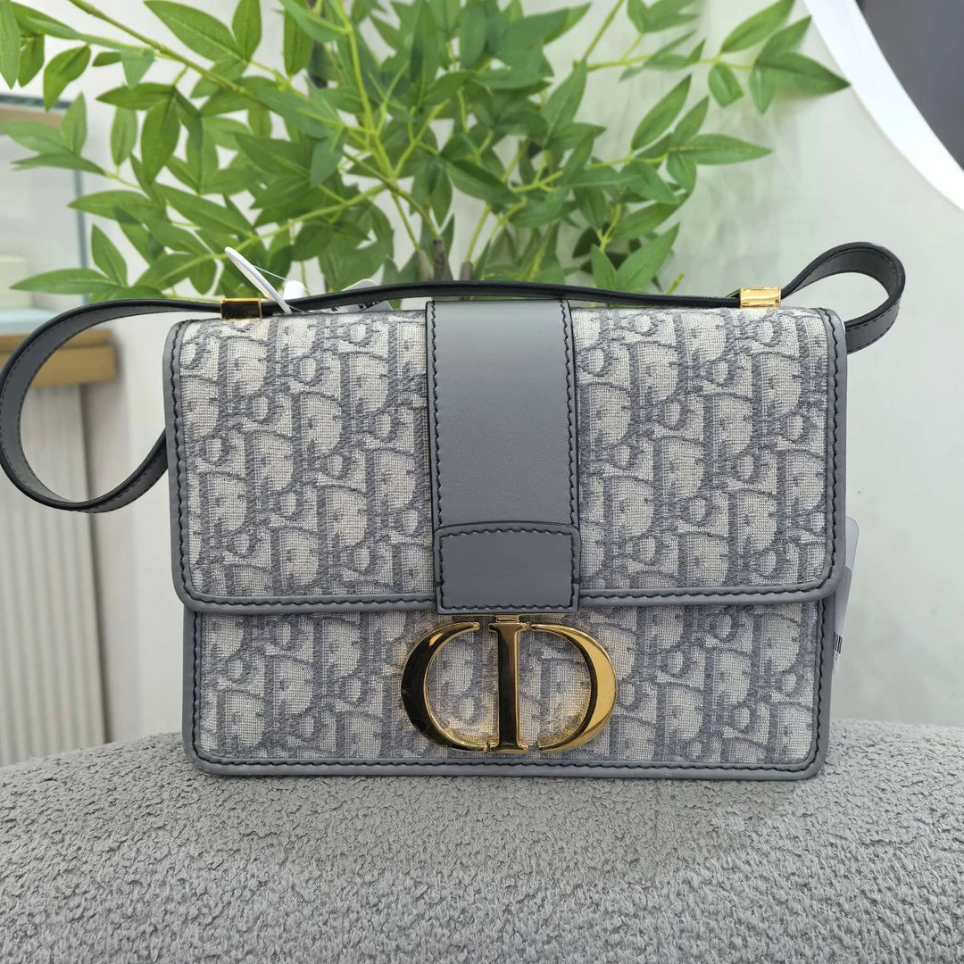 95新 DIOR/迪奥 迪奥蒙田30老花中号 单肩包 12513832女包