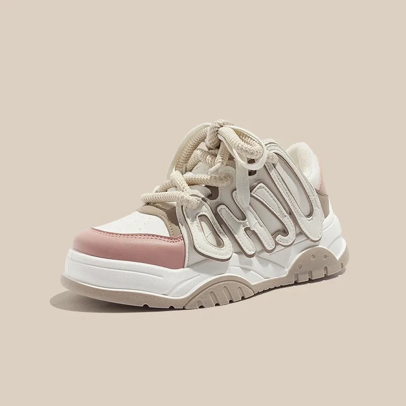 韩版百搭休闲板鞋运动鞋女鞋2025小众复古新款老爹鞋女鞋