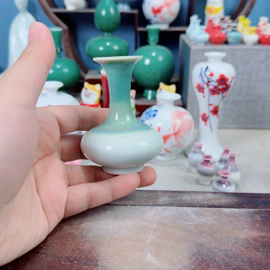 陶瓷手工小花器摆件