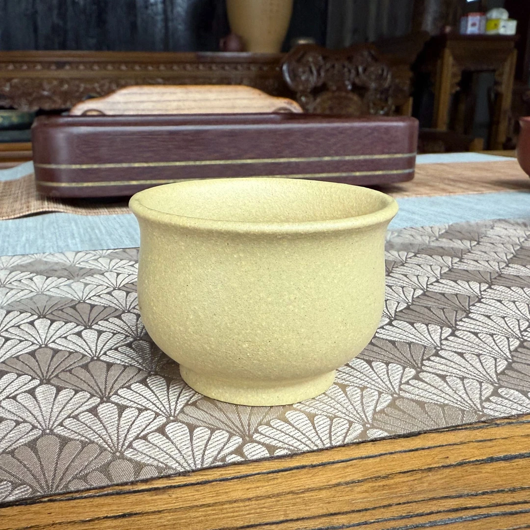 古月轩 本山绿泥高端紫砂主人杯 100cc 黄龙山原矿段泥轻奢