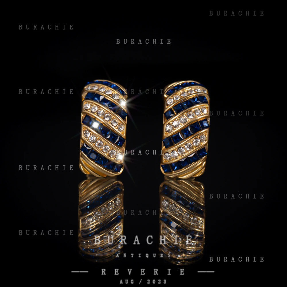 铜合金仿水晶耳饰 【3729】周年珍藏英｜经典原标克拉款CrownFrett