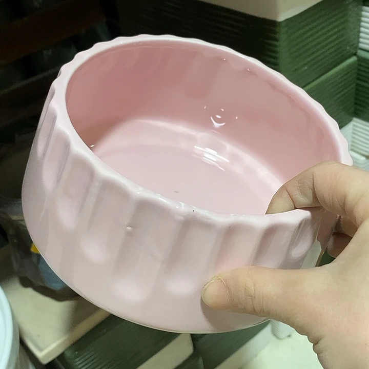 摆件陶陶盆有孔 瑕疵针孔漏釉介意勿拍外口 15外高6.5