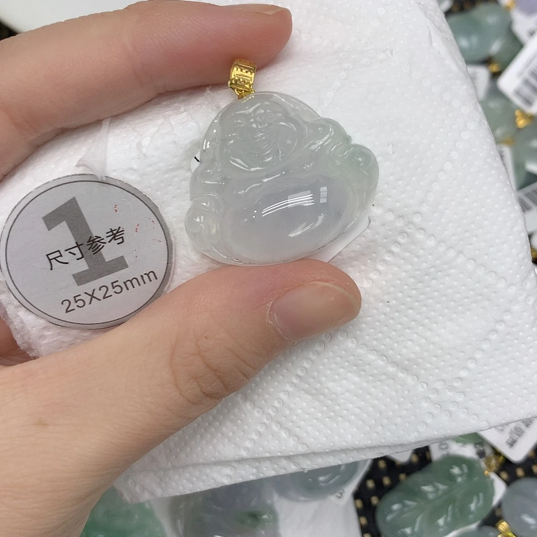 翡翠18K金镶嵌颈饰1346778999