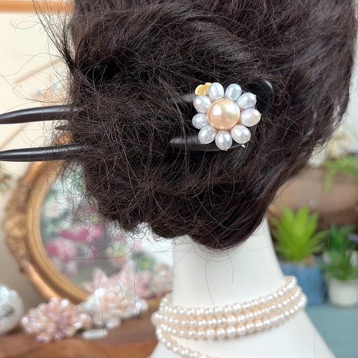 未镶嵌发饰淡水珍珠