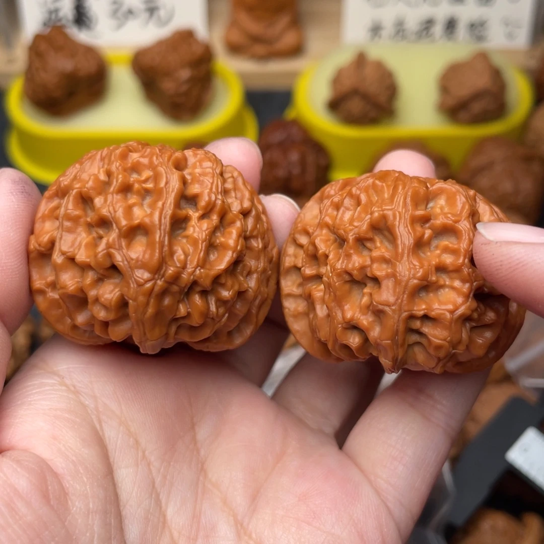 享***独文玩核桃把件苹果41