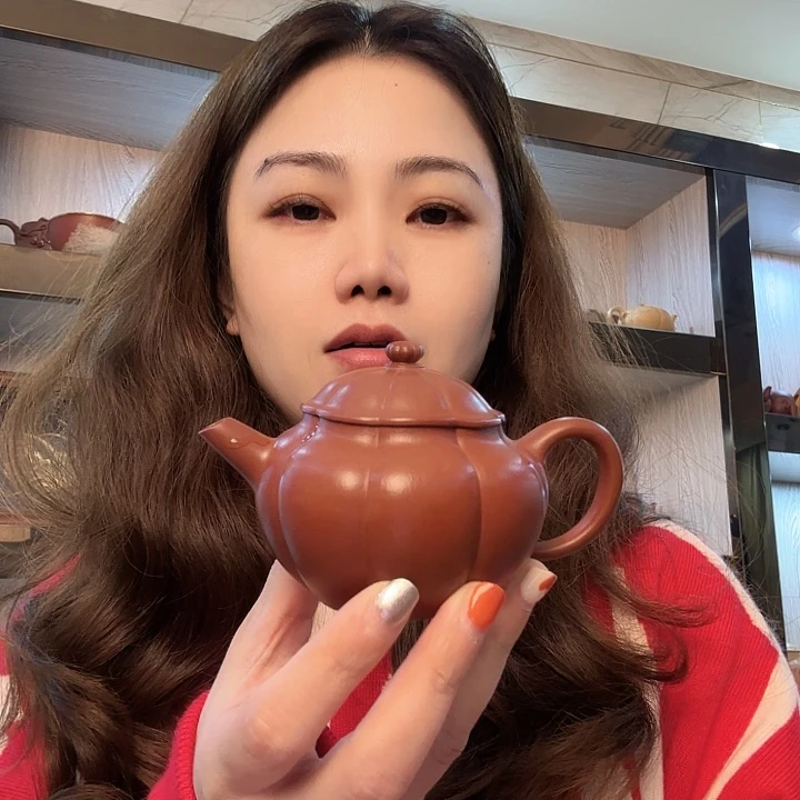 紫砂茶壶%大红袍筋文器160ccc