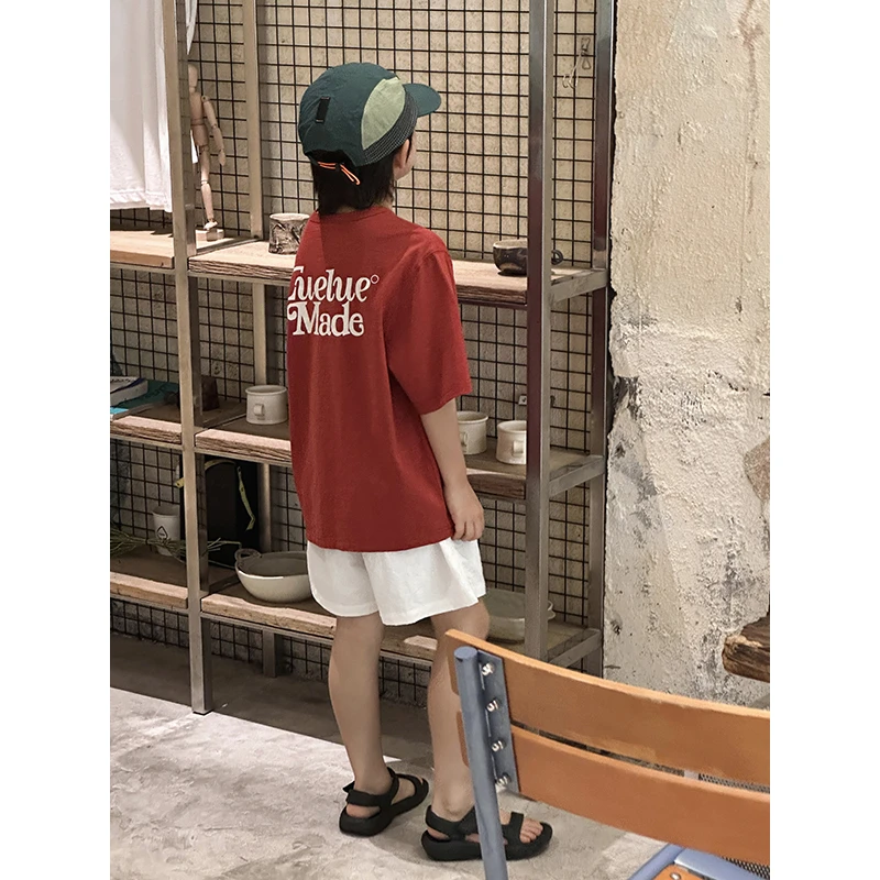 【现货】略略童装儿童半袖夏款字母印花T恤252TX3603