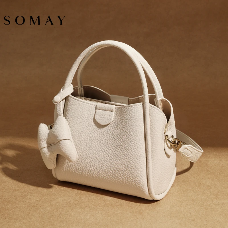 手提包包女款爆款2025新款水桶通勤斜挎包腋下包百搭气质女士女包