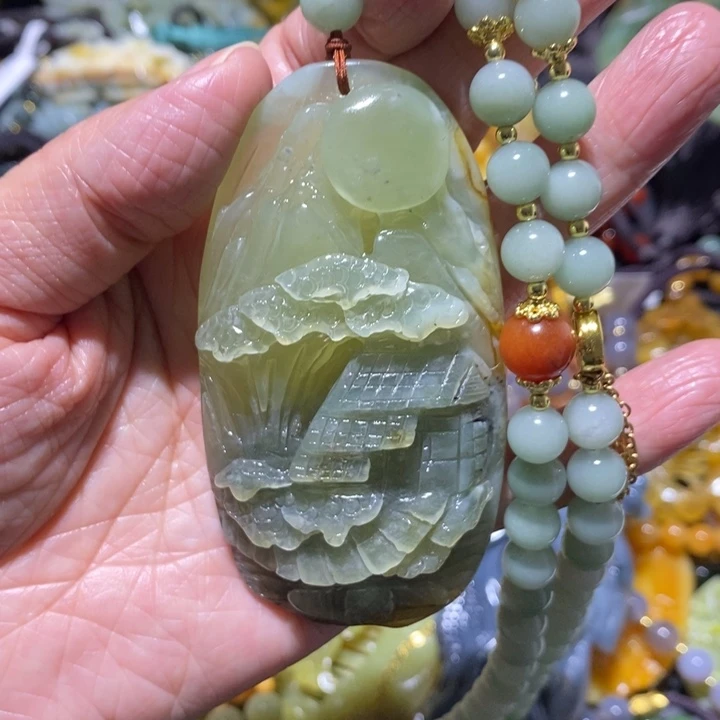 岫玉岫玉吊坠未镶嵌