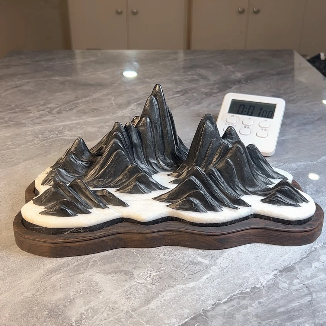 回***园灵璧奇石观赏石摆件