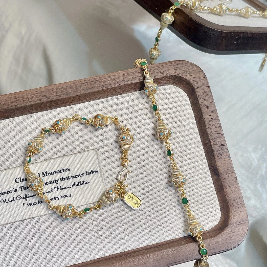 999【3D立体小葫芦】银手链