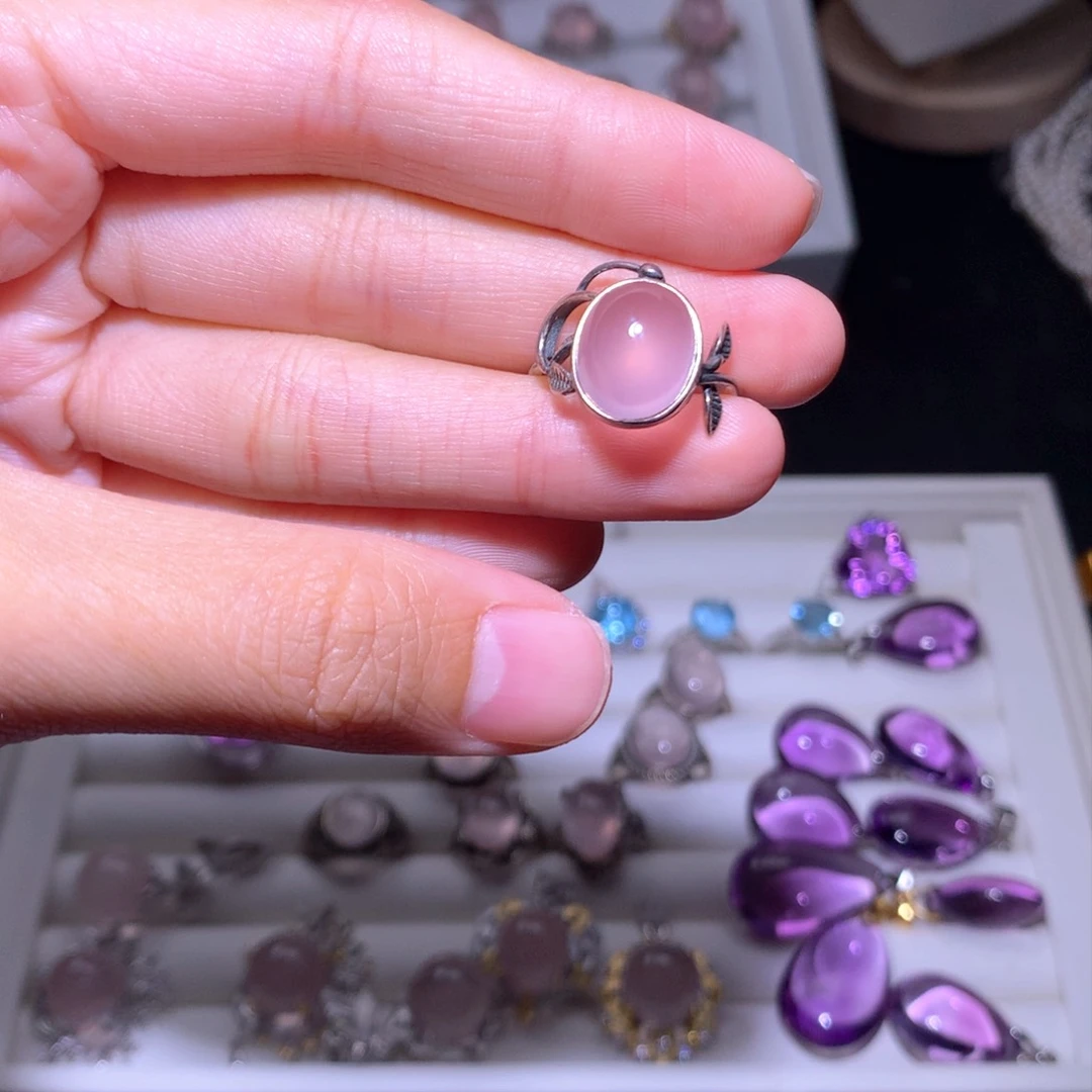 【闪购商品】银S925镶嵌戒指水晶