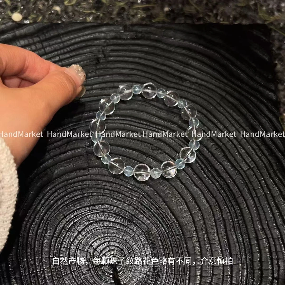 非金属仿水晶手链 JIUJIU【冰雪奇缘白水手串】弹力手围百搭款0623