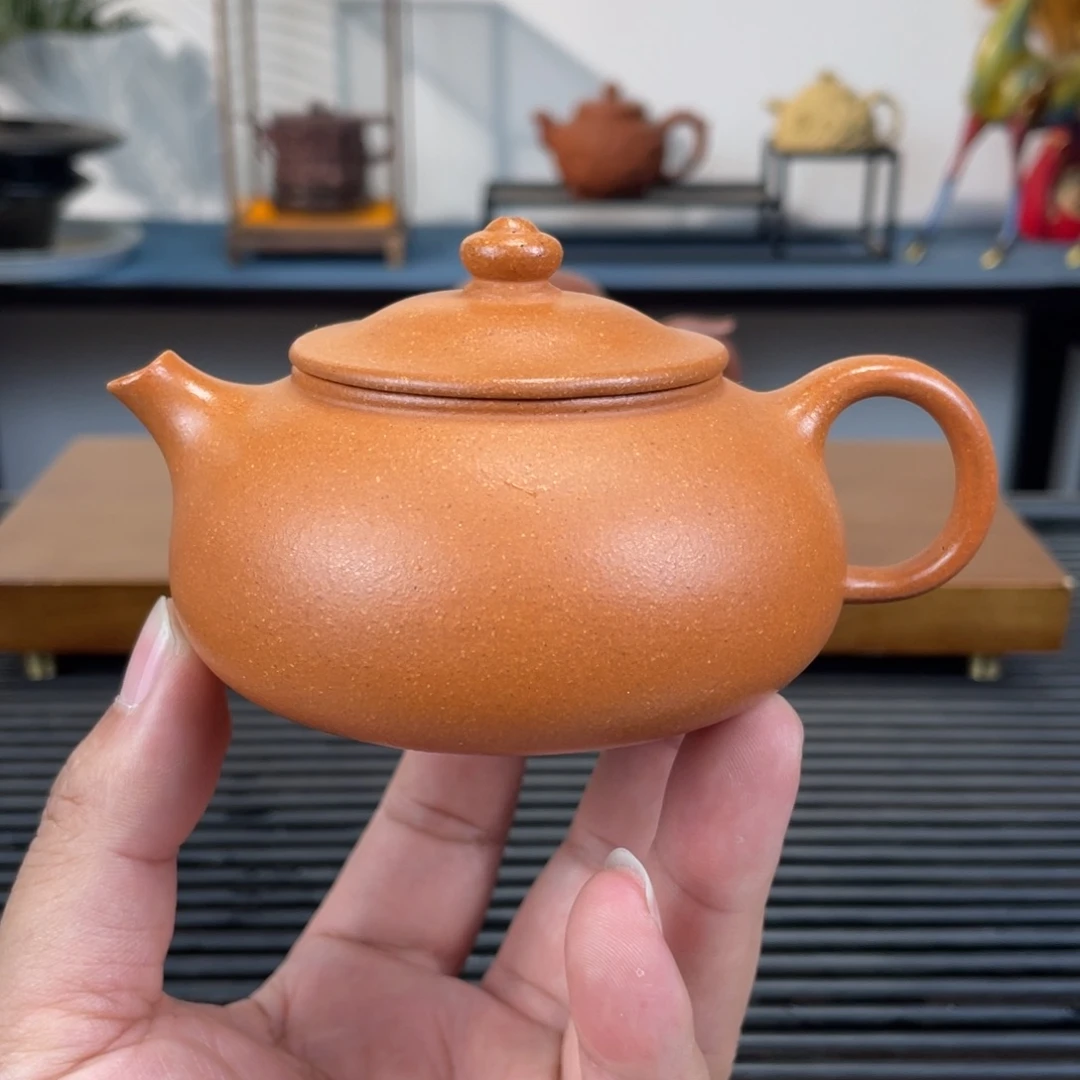 紫砂茶壶黄降坡寒江170cc