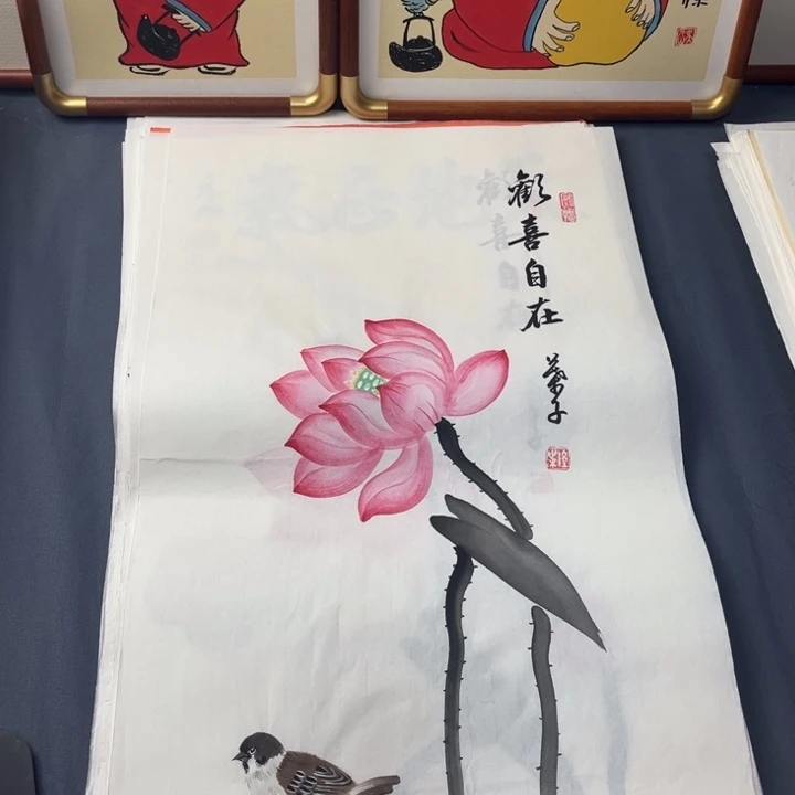 国画禅意画纯手绘作品