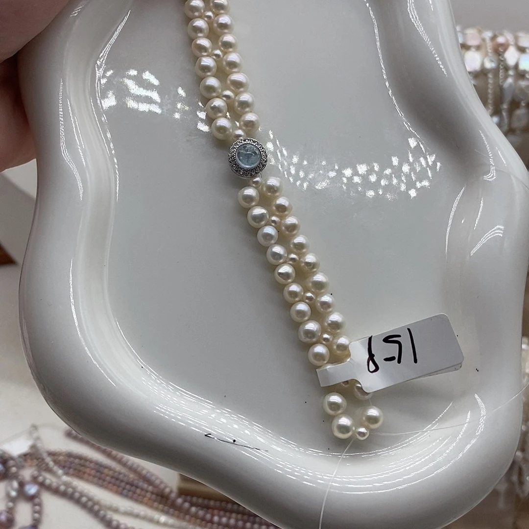淡水珍珠手绳银S925镶嵌