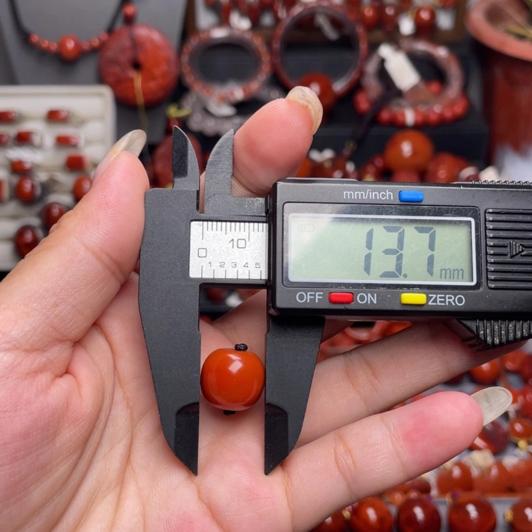 【闪购商品】南红玛瑙老型单珠13.7m未镶嵌