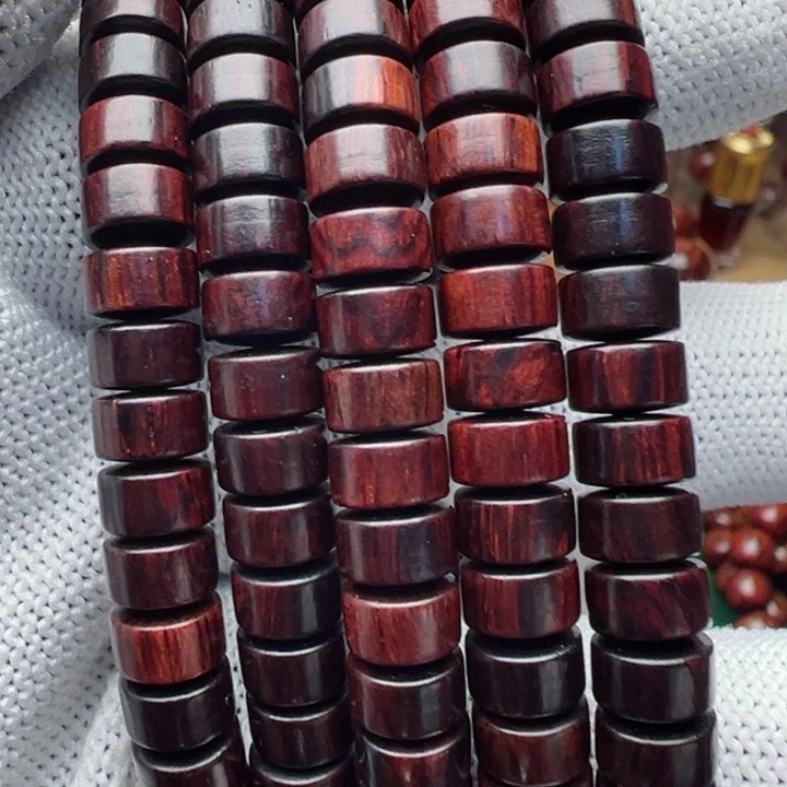 木海南红降4×7片片珠单圈