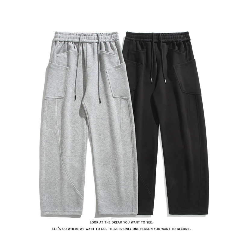 简约风休闲裤潮流早春长裤裤子微弹力纯色卫裤