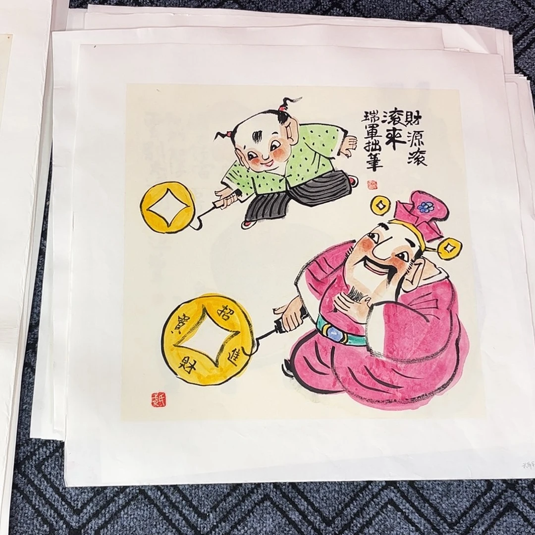 V***s国画武瑞军老师三尺斗方人物奇
