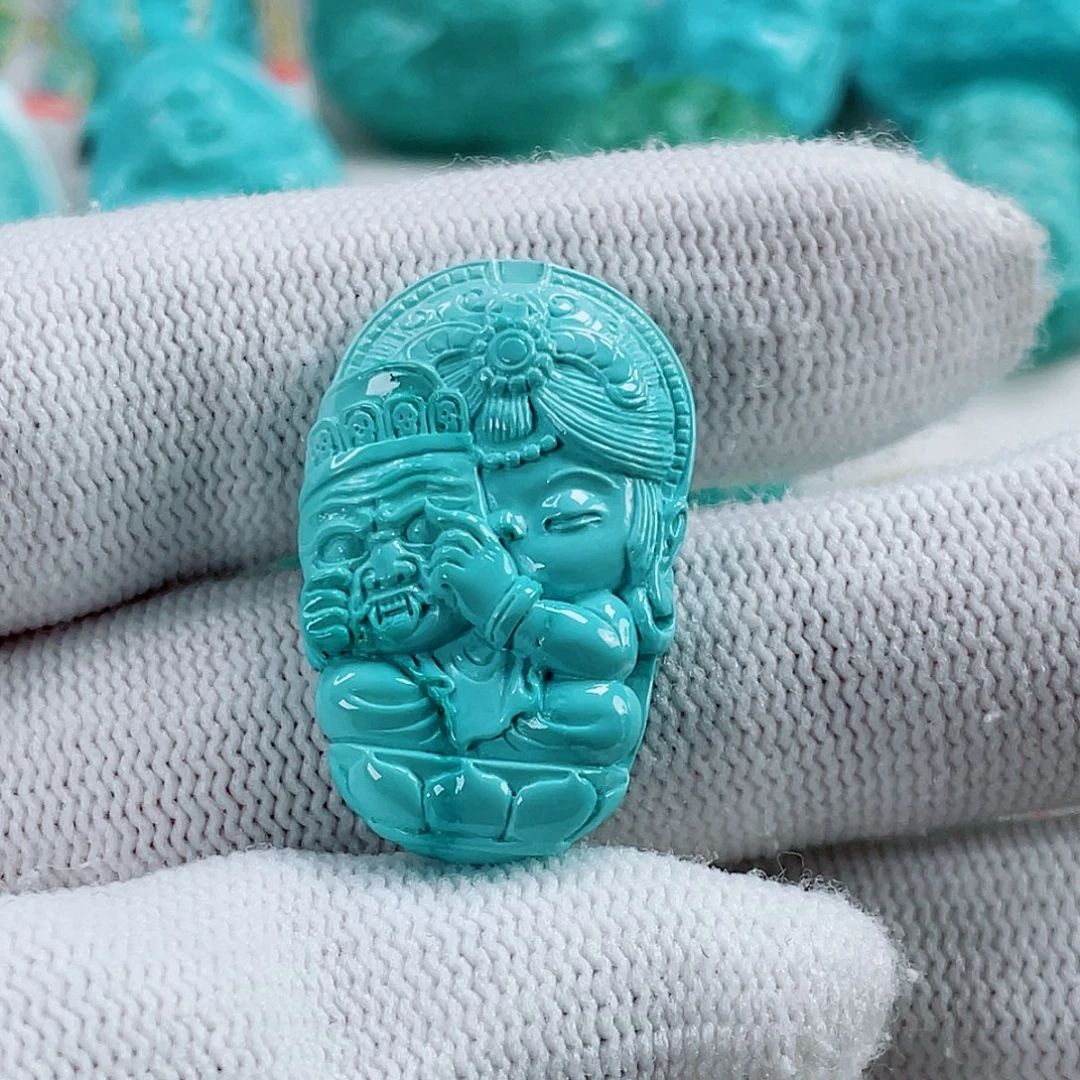 未镶嵌绿松石车挂