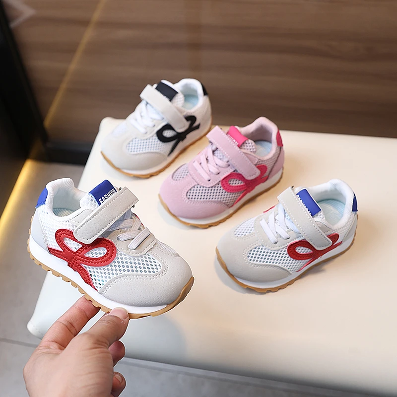 春季新款儿童运动鞋女童软底镂空网鞋1-6岁男童单网阿甘鞋