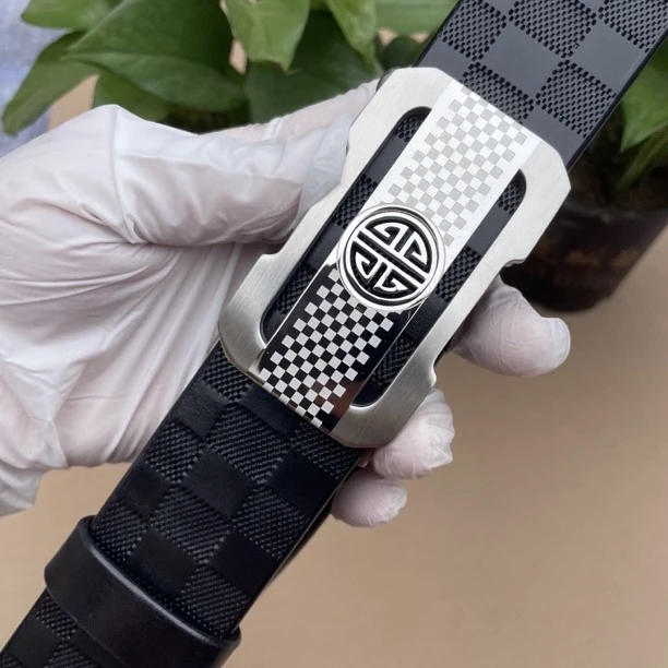 新品！真牛皮皮带手工真皮腰带头层牛皮男士自动扣商务裤