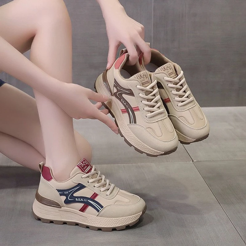 爆米花软底阿甘鞋女2025春秋新款平底运动鞋轻便防滑休闲鞋跑步鞋