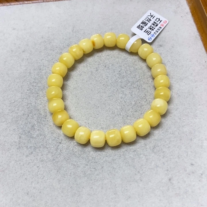 未镶嵌蜜蜡裸石手串