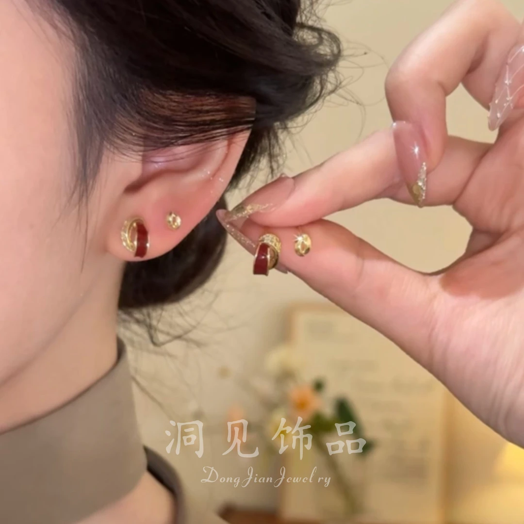 【洞见】新款四件套耳钉气质精致时尚百搭高级轻奢爆款耳环ES965