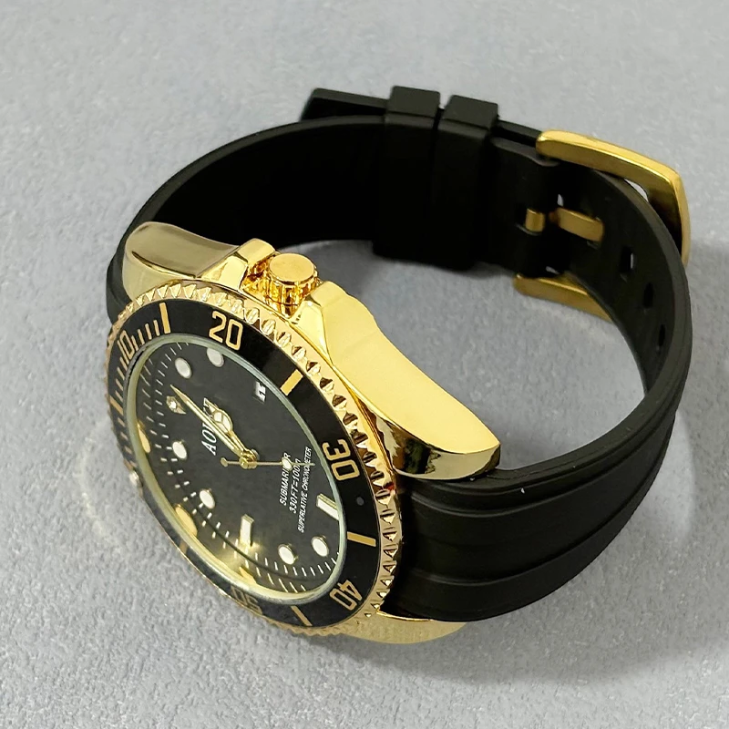 潜海者男士商务夜光防全自动手表aouke059