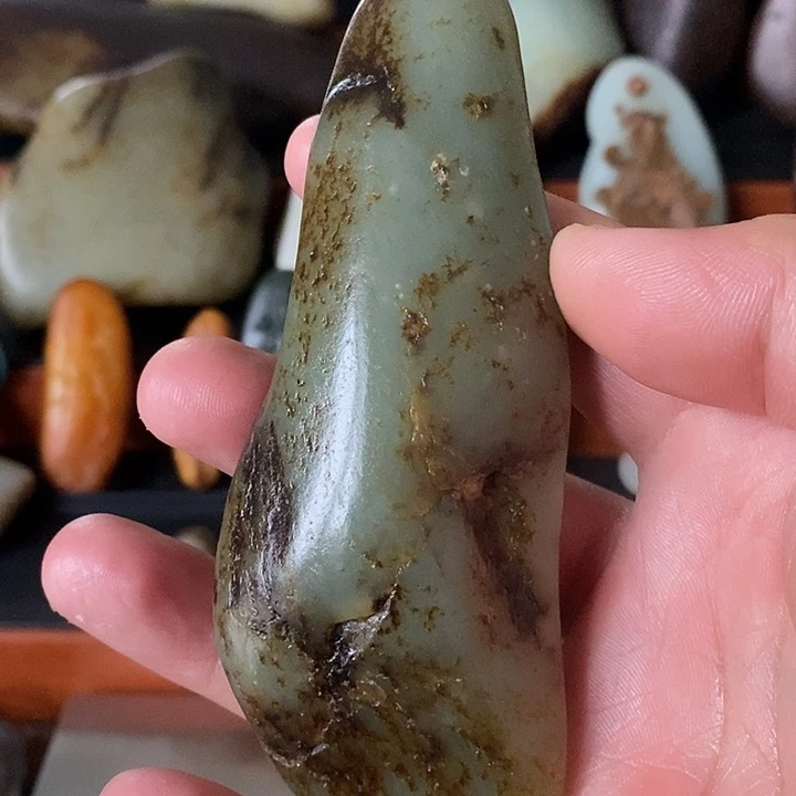 和田玉未镶嵌挂件