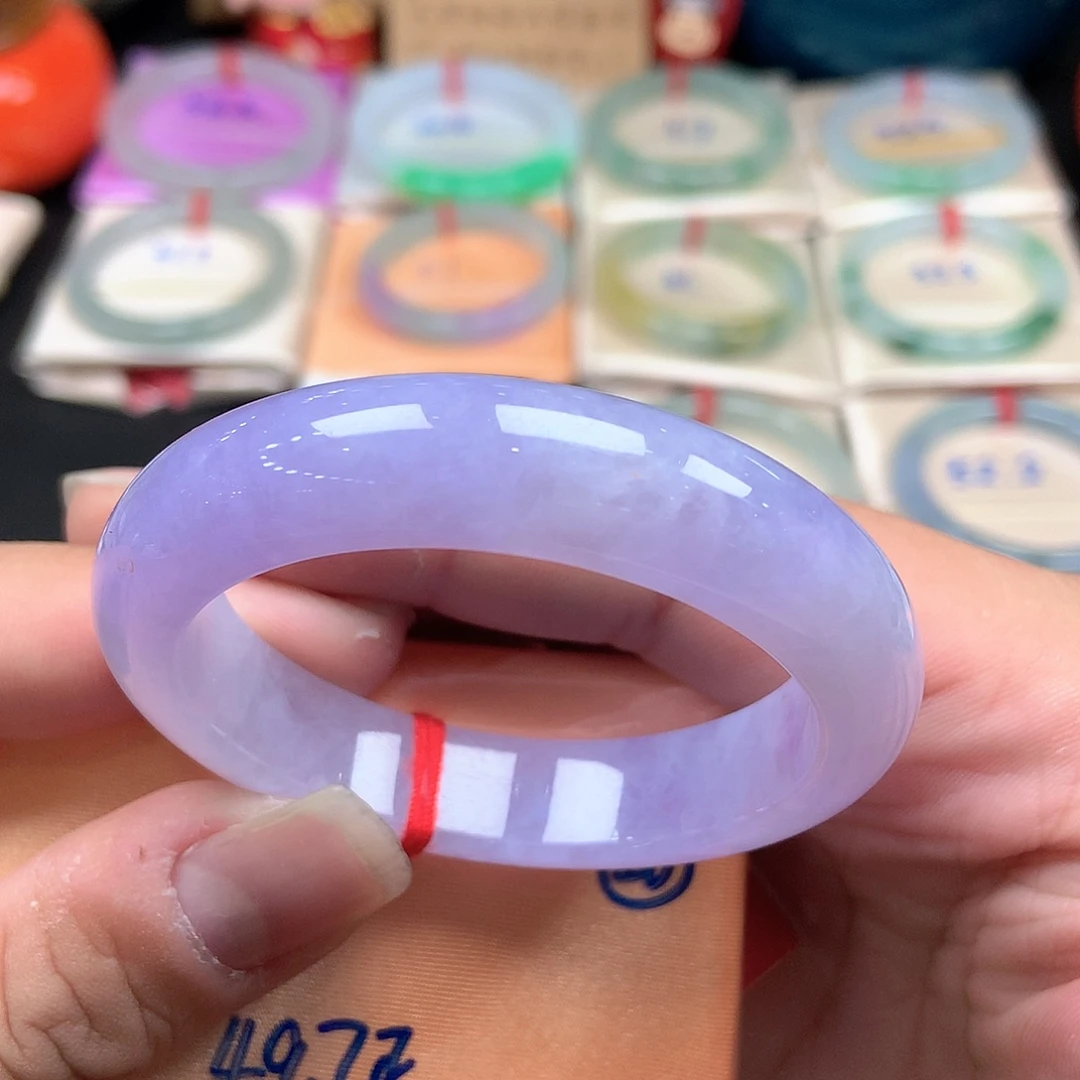 翡翠未镶嵌手镯40号