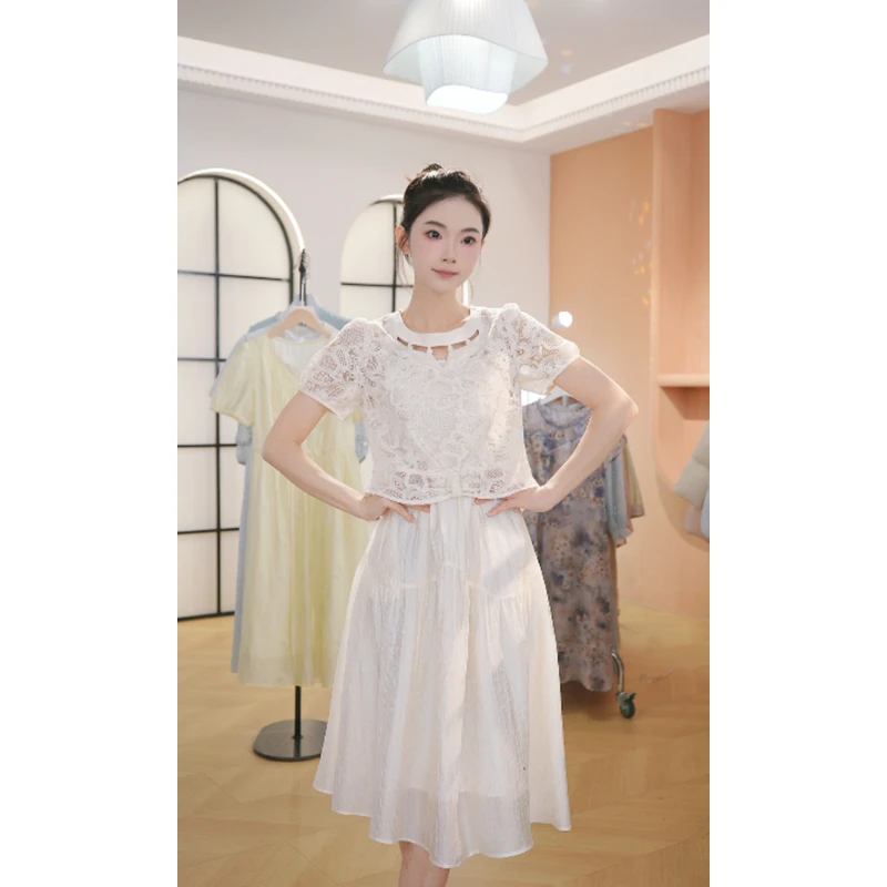 【送运费险】M1298 夏季新款高档洋气收腰显瘦气质连衣裙女时尚