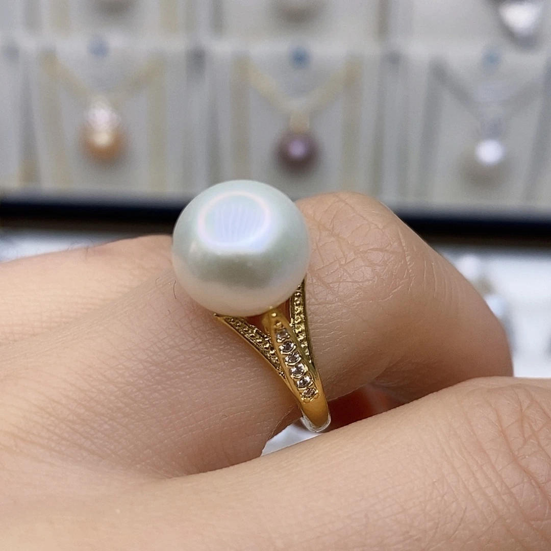 淡水珍珠颈饰银S925镶嵌