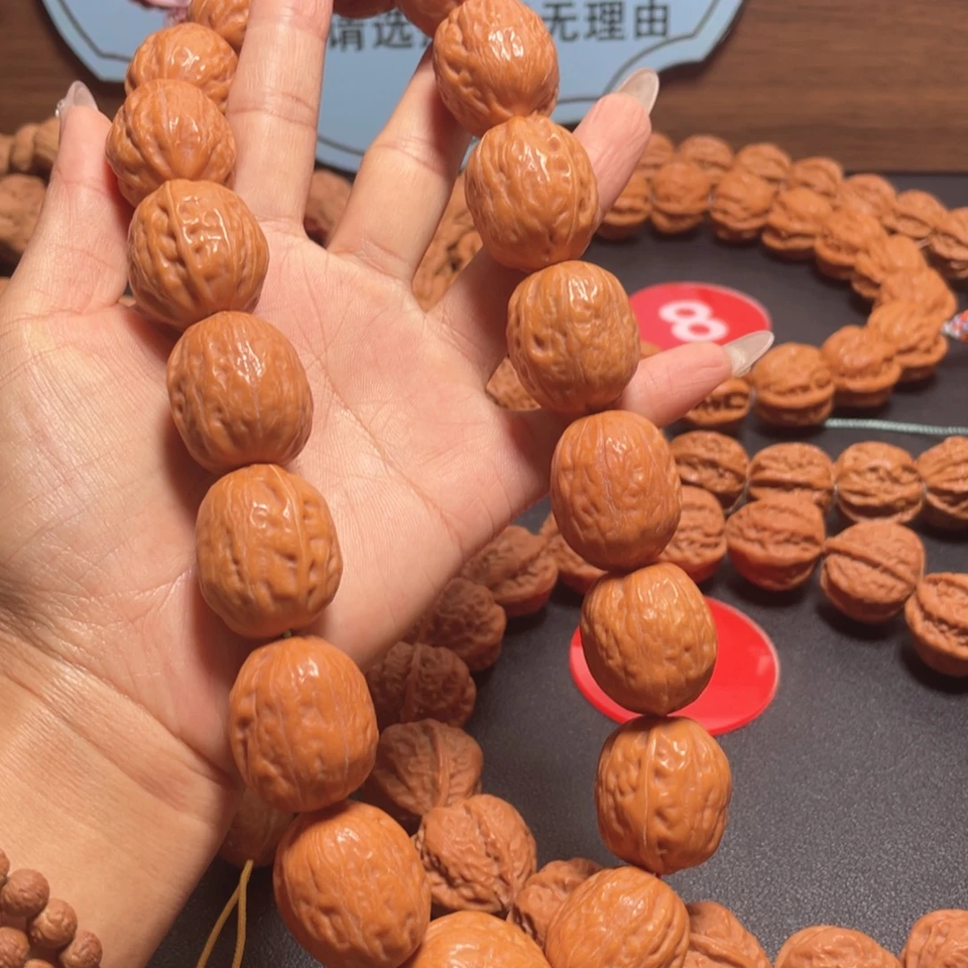 蘑***头吊坠文玩核桃野生小核桃22